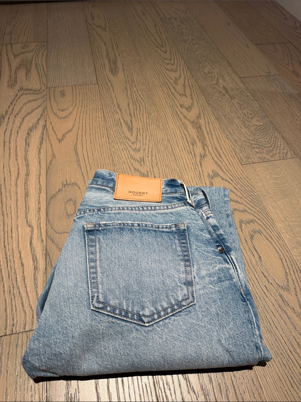 Moussy Light Blue Straight Jeans